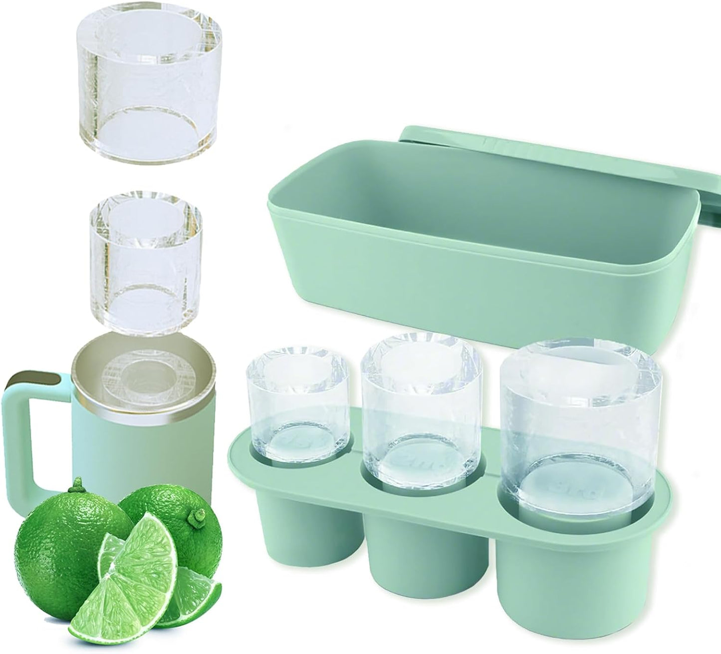 Molde Hielo en Silicona tipo Stanley 40, 30 Oz